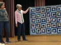 Ruth Jones - Blocks made from a blue swap of 3.5"x2" rectangles.